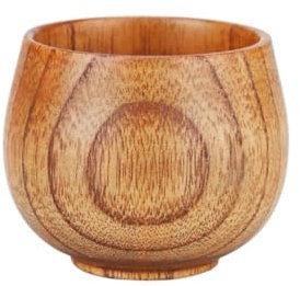 BooeDareno Vasos de madera natural para el vientre grande, taza de madera de azufaifo, cerveza, té, café, leche, agua, cocina, bar, vaso, taza de cerveza para bar de cocina (negro)