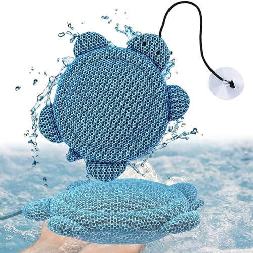 absorbeur ecume piscine,scumbug,lot de 2 boules absorbantes réutilisables pour spa et piscine,Eponge filtrante pour Spa Jacuzzi,Absorbe la saleté et Le Gras de Votre Piscine,pour garder l'eau claire
