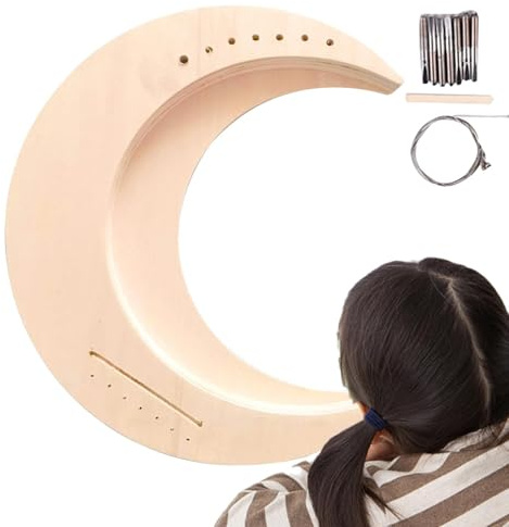 Kit lyre fai -da -te - kit artigianato per strumenti a corda in legno portatile | Kit musicale interattivo per bambini, appassionati di musica e principianti, costruisci la tua arpa di lira con un fac