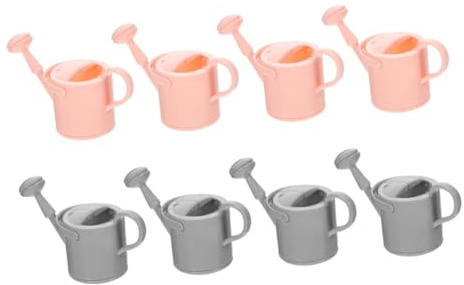 Accesorio de Juguete Regadera de Jardín Mini Boquilla Larga 8 Piezas Abs | Mini Casa y Portabolígrafos, para Maceta Pequeña y Flor Seca, Diseño Realista de Forma Especial