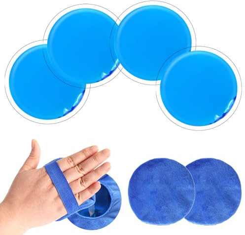 Kühlpads 4 Stück Kalt Warm Kompressen Klein Kühlpack Wiederverwendbar Gel-Eisbeutel Kühlakkus