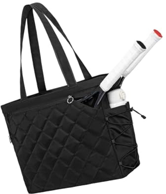 Tennis-Tragetasche mit Schuhfach, wasserabweisend, große Sport-Handtasche, Pickleball-Tasche, Padel-Tasche für Damen und Herren, große Sport-Handtasche