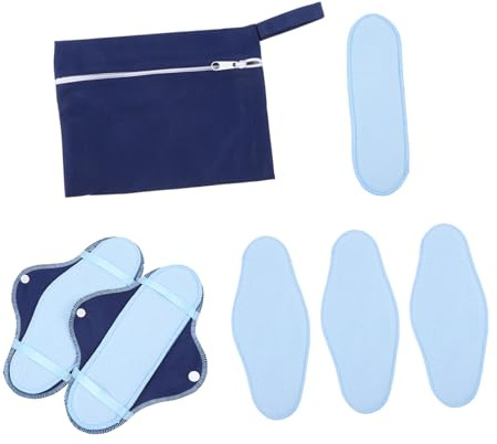 Healvian Waschbare Damenbinden 8 Stück Aus Fleece Mit Schicht Atmungsaktiv Auslaufsicher Wiederverwendbare Slipeinlagen Für Menstruation Und Gynäkologische Pflege