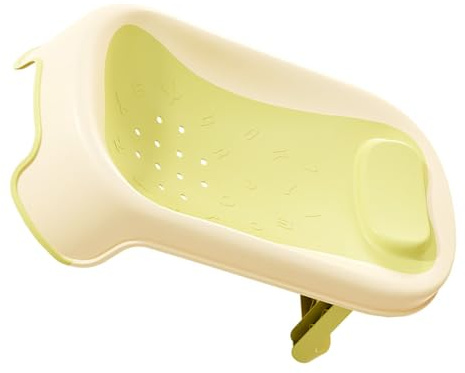 Cuifati Babybadkar Liggstöd Halkfritt Material Sitt- och Liggstöd Snabbtorkande Plast (Grön)