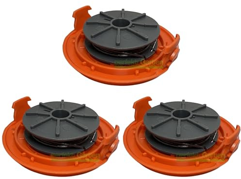 3X Fadenspule + Kappe kompatibel mit Gardena SmallCut Plus 300/23 350/23 5309-20 Motorsense