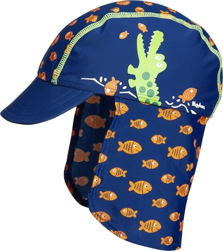 Playshoes Badekappe Kopfbedeckung Unisex Kinder,Krokodil,53