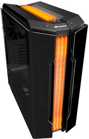 COUGAR GAMING | BOITIER PC GAMING | GEMINI T PRO RGB VERRE TREMPE - Jusqu'à 9 ventilateurs et 3 watercooling - Éclairage RGB Trelux - Maintenance sans outil