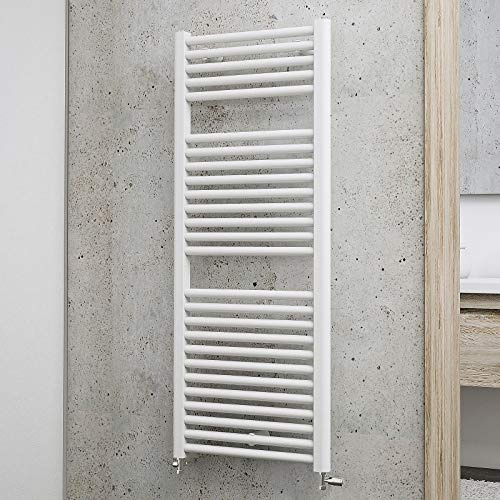 Schulte Badheizkörper München, 121 x 50 cm, 678 Watt Leistung, Anschluss unten, alpinweiß, Designheizkörper, EP12050 04