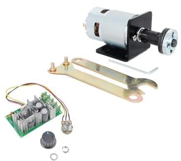 CHANCS 775 DC-Motor mit Motoren Halterung Schwarz PWM Speed Controller geschwindigkeitsregulierende DC-Motor-Controller für DIY-Teile