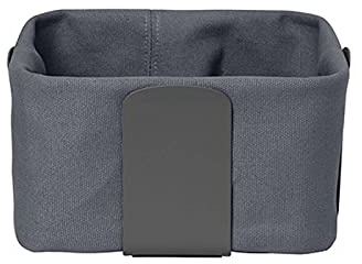 Blomus Brotkorb -DESA- | Stahl pulverbeschichtet/100% Baumwolle | Magnet | Größe S | H 10 cm x B 20 cm x T 20 cm