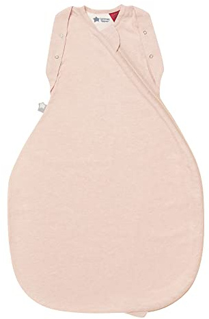 Tommee Tippee Swaddle Bag, 3-6m, 2.5 Tog for 16-20°C, Blush Sleeping Bag, Soft Cotton-Rich Fabric, Healthy Hip Development Design, Bottom to Top Zip