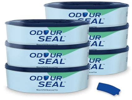 Set OdourSeal Nachfüllkassetten & Clip kompatibel mit Spross Windeleimer und Littycat Katzenstreu-Eimer