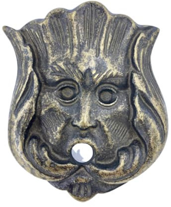 Artigianato Artistico Cav. Filippo D'Aloise snc Máscara de metal para decoración de fuente, accesorio de jardín