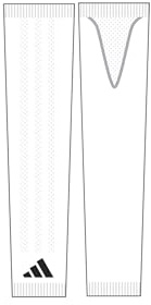 Adidas Men's Core Compression Arm Sleeve, White, S-M