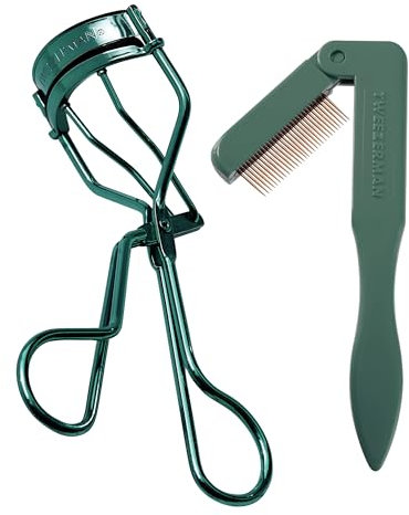 TWEEZERMAN Set ciglia (con piegaciglia e pettinino per ciglia, set regalo), Enchanted Garden