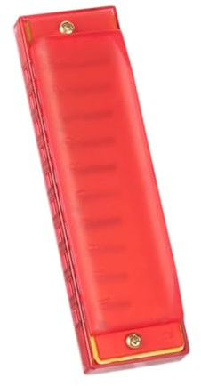 Mundharmonika 4 STÜCKE Rot Mundharmonikas Harfen Diatonische 10 Löcher Blues Mundharmonika Kupfer Platten Kunststoff Abdeckung Für Studenten