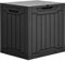 YITAHOME Boîte de rangement d'extérieur en résine de 100 litres, résistante à l'eau, boîte de rangement d'extérieur pour oreillers, matériel de jardin, verrouillable en toute sécurité, noir