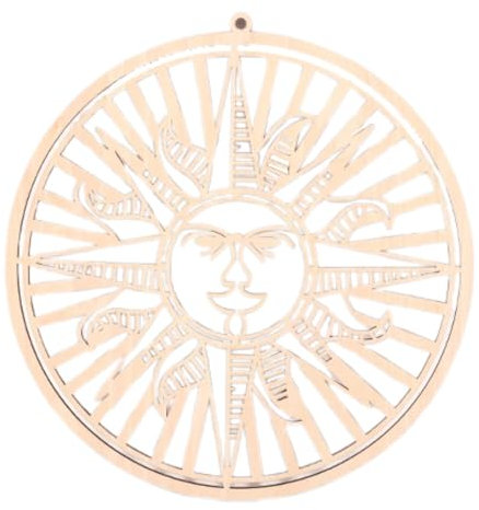 LOVIVER Wandkunst Wandskulptur Holz Böhmische dekorative Wandbehangdekoration Wandornament für Wohnzimmer, Style C