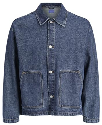 JACK & JONES Jorbowery Embross denim övertröja Ls