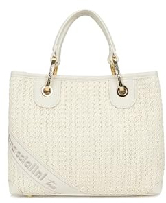 Braccialini Borsa Donna a Mano Beth Tricot in Rafia Intrecciata