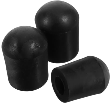 ERINGOGO 3 Stück Gummi Endpin Stopper für Cello und Bass Rutschfeste Gummiauflage mit Stabilem Griff Zubehör für Musikinstrumente Langlebig und Schwarz