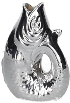 Giftcompany Monsieur Carafon Vase/Karaffe Fisch XS Silber 0,2l