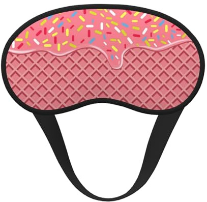 Salelf Schlafmaske, Schokoladenbraun mit fließender Creme, verstellbare Augenmaske, weiche Schlaf-Augenabdeckungen zum Schlafen, perfekte Schattierung, reduziert Ödeme