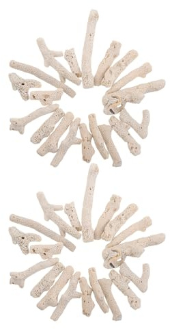 WEKADRIN Grava de Coral Natural para Acuario 250 G Base Filtrante para Pecera y Estanque Roca Triturada para Paisaje y Decoración de Fondo Medios Filtrantes para Acuarios de Agua Dulce