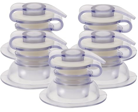 IMIKEYA Lot de 5 bouchons de valve gonflables en PVC légers à double usage pour matelas d'air, sacs à eau, tentes, activités de plein air