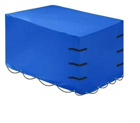 Strapazierfähige Abdeckung für Anhänger, 210 x 114 x 90 cm, 420D Oxford-Gewebe, wasserdicht, UV-Schutz mit elastischem Seilsaum, reißfest, für Transport auf Baustellen, leicht zu reinigen, faltbar