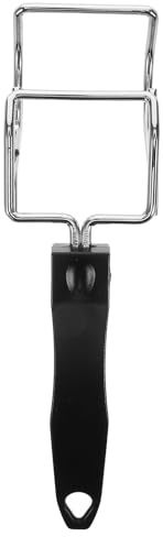 BESPORTBLE Pince à Grille de Four en Acier Inoxydable pour Barbecue et Camping, Accessoire Compact pour Retirer Facilement Plaques, Poêles et Grilles en Extérieur