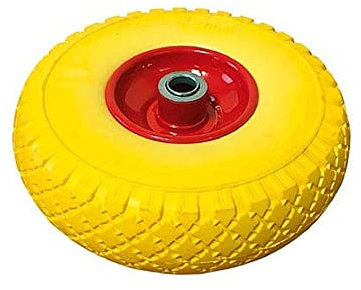 VERDELOOK Ruota Gialla antiforatura di Ricambio per Carrello portatutto cod. 80/8