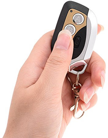 Duplicateur de télécommande sans Fil 433 92MHz clonage électrique Universel Porte de Garage Porte télécommande duplicateur Porte clés(Or)