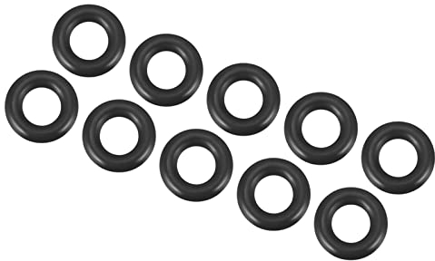QUARKZMAN Nitrile Gomma O-Ring 10mm x 6mm x 2mm Guarnizioni di Tenuta Anelli Rubinetti Rotondo Guarnizione Rondella per Rubinetto Idraulica Riparazione Sigillatura Connessione, 10 Pezzi