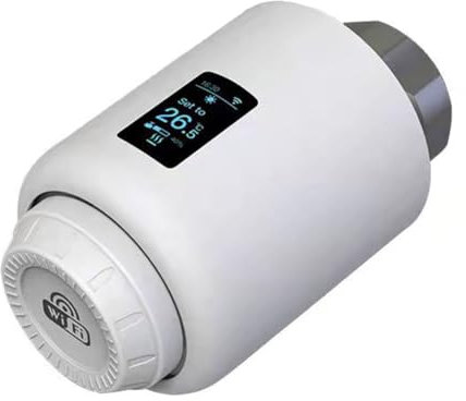 Jrifedptry Regolatore termostatico della temperatura del riscaldamento dell'attuatore della valvola del radiatore del termostato WiFi