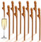 24Pcs Hen Party Straws, Naughty Straw Drinking,Rose Gold Reusable Straws for Parties, Cocktail Straws Drinking Straw for Hen Night Birthday Wedding Accessories Hen Do Bachelorette Party Decorations