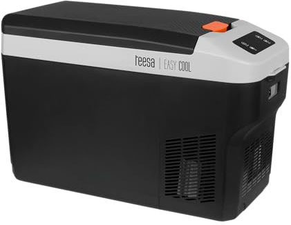 Teesa Profi turistkylskåp med frysfunktion ~-22 °C två fack kapacitet 25 L DC 12/24 V AC 230 V LED touch-panel TSA5007