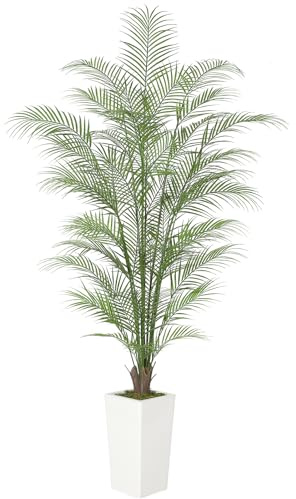 Garvee Künstliche Pflanzen Groß 180 cm Kunstpflanze Im Topf Plastik Künstliche Palme Wie Echt Fake Pflanzen Deko Für Wohnzimmer Balkon Schlafzimmer Büro Decor