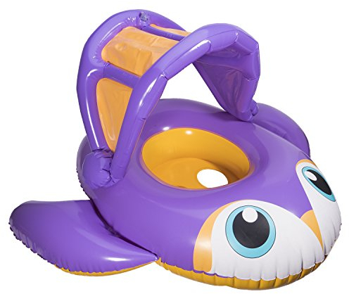 SwimWays Sun Canopy Baby Boat - Penguin