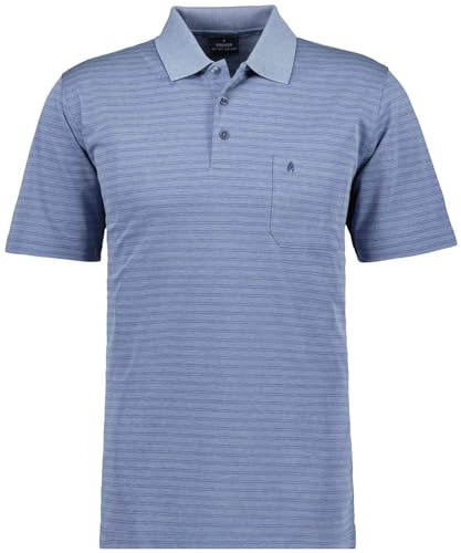 RAGMAN Herren Softknit-Polo Fineliner Türkisblau-797, M