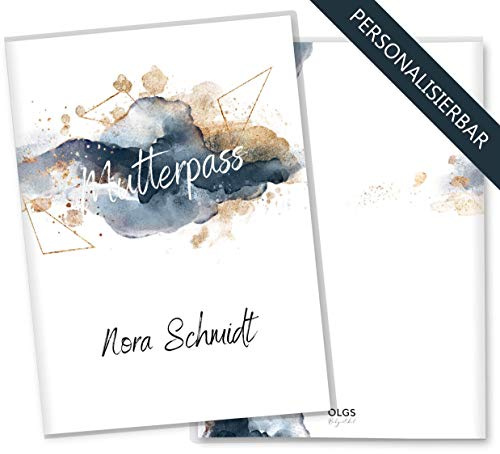 OLGS Mutterpass Splash - Designer Kunststoffschutzhülle, personalisierbar für den deutschen Mutterpass