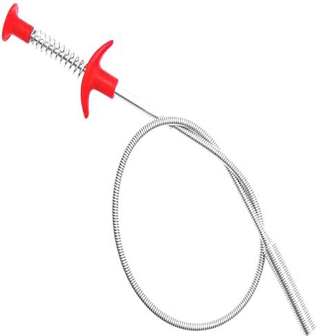 ALINNA Pince de préhension flexible avec 4 griffes pour ramasser les déchets, les éviers, les canalisations, les toilettes (61 cm)