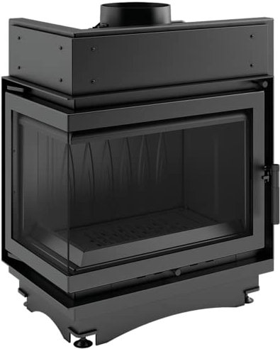 KRATKI Maja Camino a legna con presa d'aria Conforme BImSchV 2 8 kW Efficienza termica 80% Uscita polvere fi 150 mm Ghisa 82,7 x 67,5 Lato sinistro