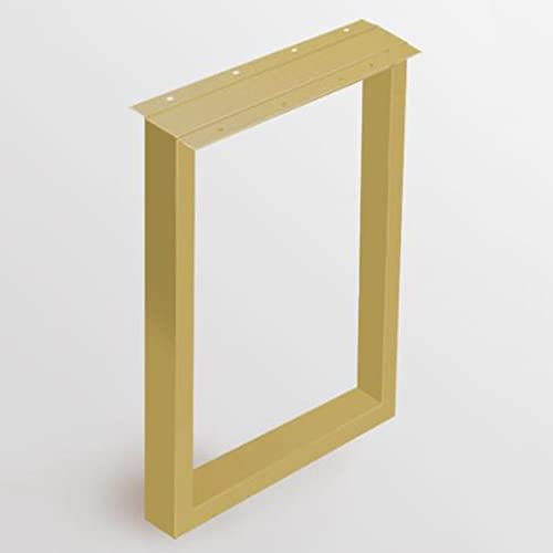 XUAN Tischbeine Aus Metall DIY Tischkufen Möbelbein Höhe 40/70/100cm Tischgestell Rechteckige Tischuntergestell Industriedesign Möbelfuß (Color : Gold, Size : W40*H70CM)