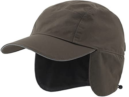 Magracy Herren wasserdichte Wintermütze mit Schirm, Fleece-gefütterte Baseballkappe mit Ohrenklappen, Ski-Optik, Armeegrün