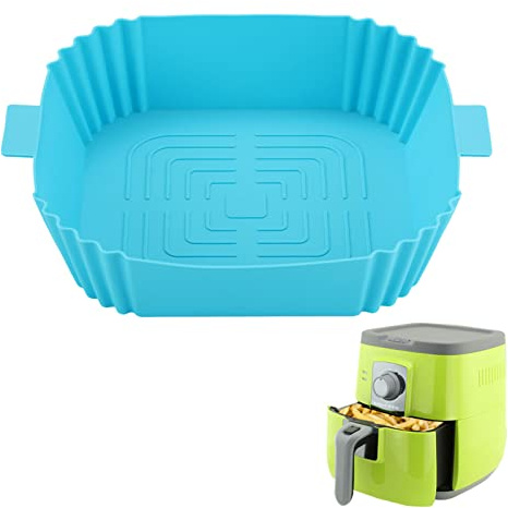 Air Fryer Liner Silicona,Reciclable Luftfreitteuseneinlagen Ersatz von Pergamentpapiereinlagen - Air Fryer Zubehör für Mikrowelle Chaies