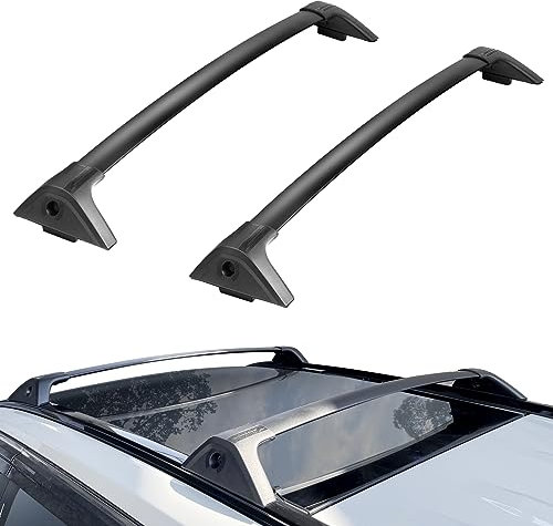 VEVOR Barres de Toit Transversales 2PCs Compatible avec Toyota RAV4 2019-2023 Porte-Bagages Voiture en Aluminium Charge 118 kg Galerie de Toit Verrouillable Installation Facile pour Voyage Transport