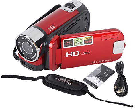 QANYEGN HD-videoinspelningskameror, HD-videokameror, 4K-kameror För Underbara Stunder, äktenskap(Röd)
