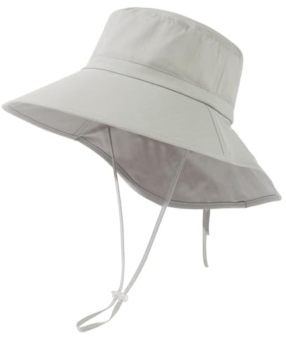TOP-EX XL/XXL Damen Sonnenhut Baumwolle UPF 50+ Sonnenschutz Sommerhut mit Nackenschutz für Damen Breite Krempe Outdoor Gartenhut Faltbar