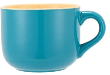 Große Kapazität Keramik Kaffeetasse, 22 oz/650 ml Frühstücks becher und Suppen schüssel mit Griff Extra große Cappuccino, Tee, Latte oder heiße Kakao becher für den Büro-und Hausgebrauch (Blau)